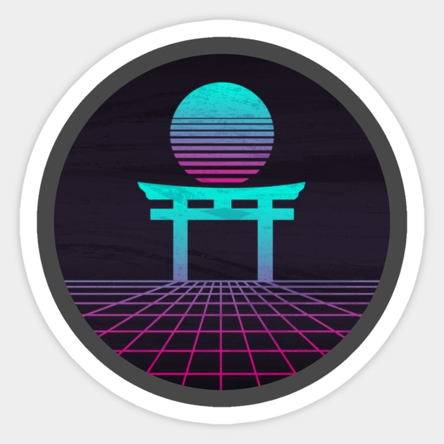 Neon Japan Sticker by DylanBlairIllustration